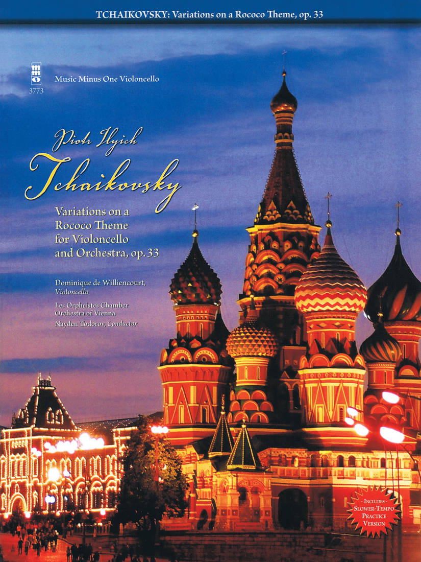 Variations on a Rococo Theme, Op. 33 - Tchaikovsky - Cello - Book/CD