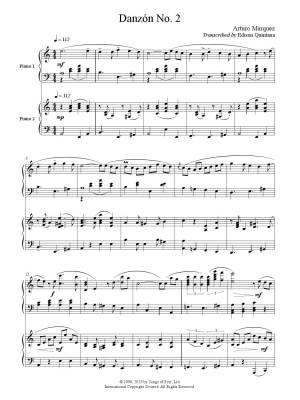 Danzon No. 2 - Marquez/Quintana - Piano Duet/Opt. Percussion (2 Pianos, 4 Hands)