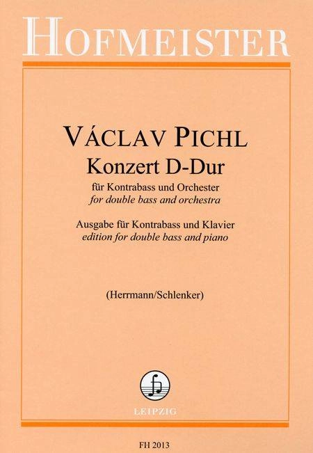 Concerto in D major - Pichl/Herrmann - Double Bass/Piano - Book