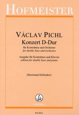 Friedrich Hofmeister - Concerto in D major - Pichl/Herrmann - Double Bass/Piano - Book