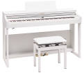 Roland - RP701 Digital Piano with Stand and Bench - White