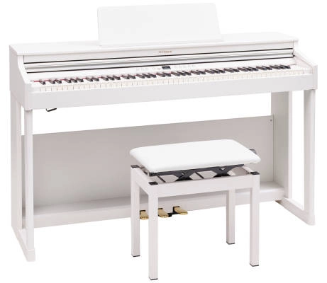 Roland - RP701 Digital Piano with Stand and Bench - White