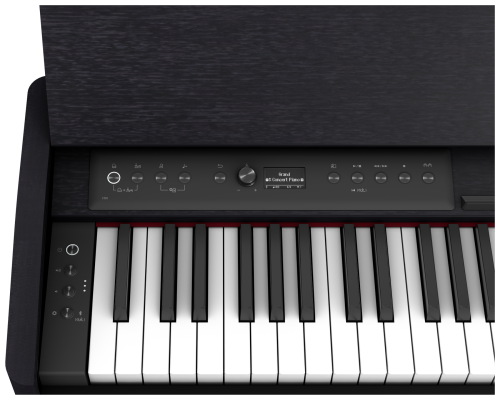 F701 Digital Piano with Stand and Bench - Charcoal Black