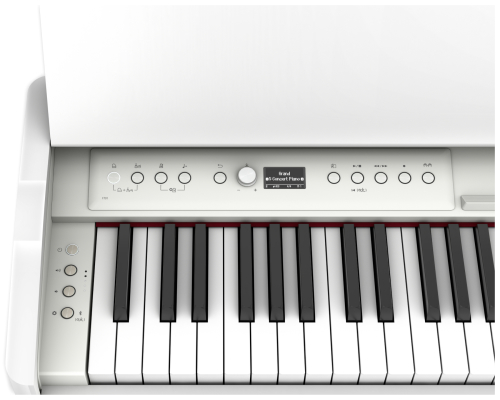 F701 Digital Piano with Stand and Bench - White