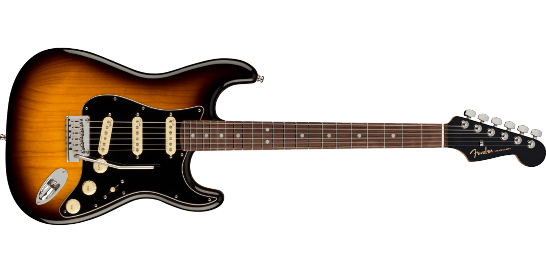 American Ultra Luxe Stratocaster, Rosewood Fingerboard - 2-Colour Sunburst