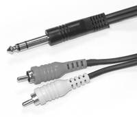 Link Audio Premium 1/8 TRS to 2 x 1/4-inch Y-Cable - 10 foot