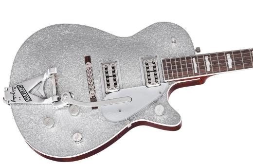 G6129T-89VS Vintage Select 89 Sparkle Jet with Bigsby, Rosewood Fingerboard - Silver Sparkle