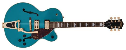 Gretsch Guitars - G2410TG Streamliner Hollow Body Single-Cut with Bigsby and Gold Hardware, Laurel Fingerboard - Ocean Turquoise