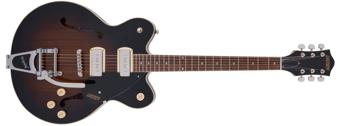 G2622T-P90 Streamliner Center Block Double-Cut P90 with Bigsby, Laurel Fingerboard - Brownstone