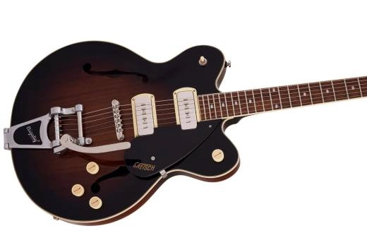 G2622T-P90 Streamliner Center Block Double-Cut P90 with Bigsby, Laurel Fingerboard - Brownstone