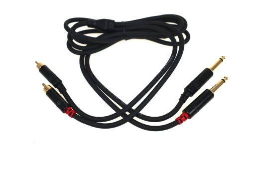 Link Audio - Link Audio Premium Dual RCA to 1/4 Cable - 6 Foot