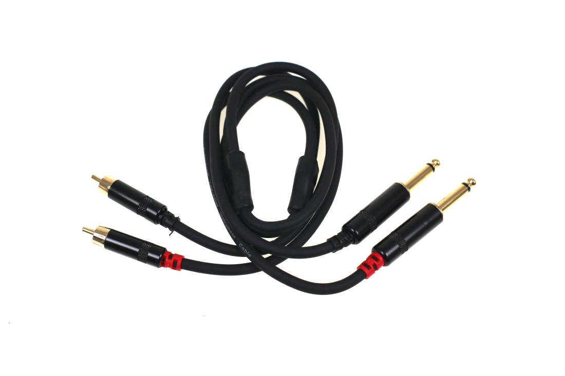 Link Audio Premium Dual Rca to 1/4 Cable - 3 foot