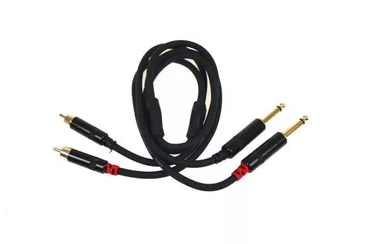 Link Audio - Link Audio Premium Dual Rca to 1/4 Cable - 3 foot