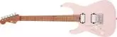 Charvel Guitars - Pro-Mod DK24 HH 2PT CM LH, Caramelized Fingerboard - Satin Shell Pink