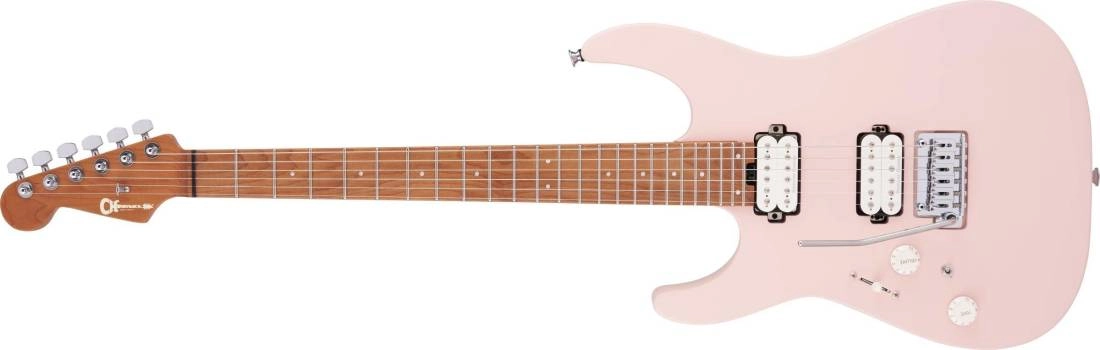 Pro-Mod DK24 HH 2PT CM LH, Caramelized Fingerboard - Satin Shell Pink