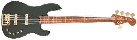 Pro-Mod San Dimas Bass JJ V, Caramelized Maple Fingerboard - Lambo Green Metallic