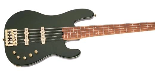 Pro-Mod San Dimas Bass JJ V, Caramelized Maple Fingerboard - Lambo Green Metallic