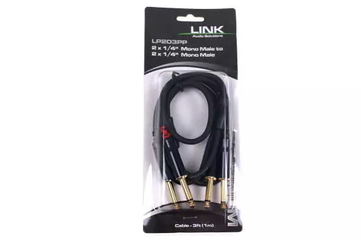 Link Audio Premium Dual 1/4 to 1/4 Cable - 3 Foot