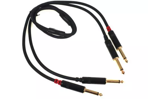 Link Audio - Link Audio Premium Dual 1/4 to 1/4 Cable - 3 Foot