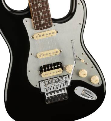 American Ultra Luxe Stratocaster Floyd Rose HSS, Rosewood Fingerboard - Mystic Black