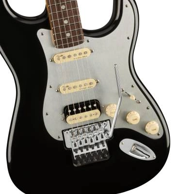 American Ultra Luxe Stratocaster Floyd Rose HSS, Rosewood Fingerboard - Mystic Black