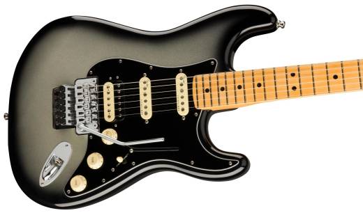 American Ultra Luxe Stratocaster Floyd Rose HSS, Maple Fingerboard - Silverburst