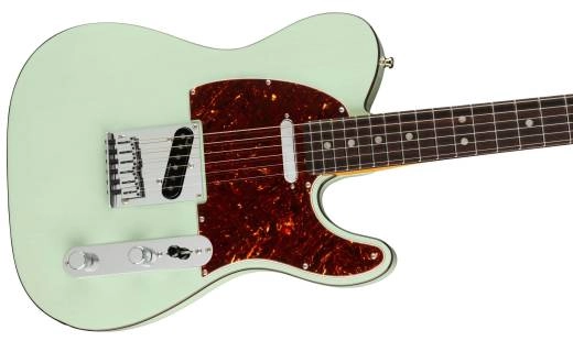 American Ultra Luxe Telecaster, Rosewood Fingerboard - Transparent Surf Green