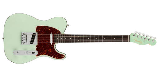 American Ultra Luxe Telecaster, Rosewood Fingerboard - Transparent Surf Green