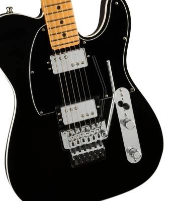 American Ultra Luxe Telecaster Floyd Rose HH, Maple Fingerboard - Mystic Black