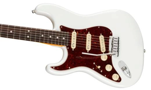 American Ultra Stratocaster Left-Hand, Rosewood Fingerboard - Arctic Pearl