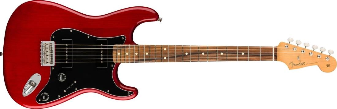 Noventa Stratocaster, Pau Ferro Fingerboard - Crimson Red Transparent