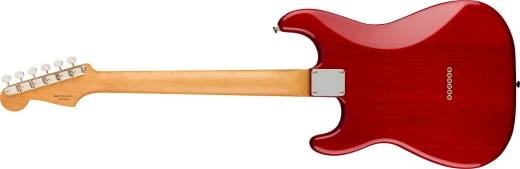 Noventa Stratocaster, Pau Ferro Fingerboard - Crimson Red Transparent