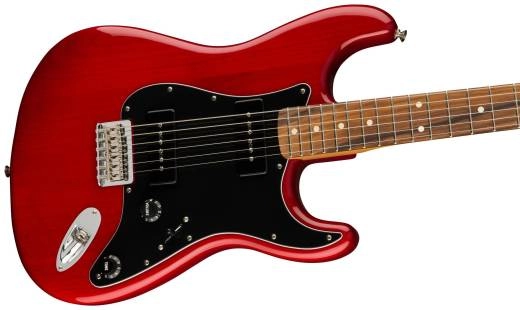 Noventa Stratocaster, Pau Ferro Fingerboard - Crimson Red Transparent