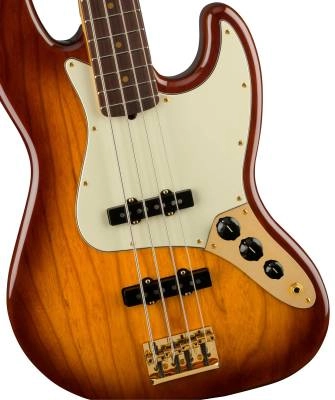 75th Anniversary Commemorative Jazz Bass, Rosewood Fingerboard - 2-Colour Bourbon Burst