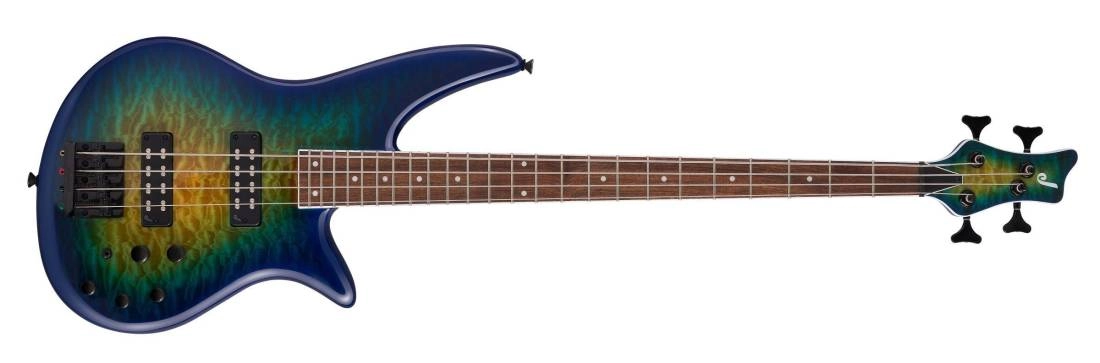 X Series Spectra Bass SBXQ IV, Laurel Fingerboard - Amber Blue Burst