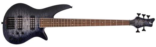 Jackson Guitars - X Series Spectra Bass SBXQ V, Laurel Fingerboard - Transparent Black Burst