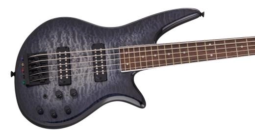 X Series Spectra Bass SBXQ V, Laurel Fingerboard - Transparent Black Burst