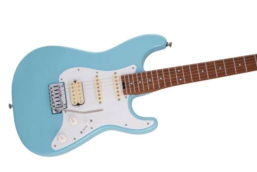 MJ Series Signature Misha Mansoor So-Cal 2PT, Caramelized Maple Fingerboard - Daphne Blue