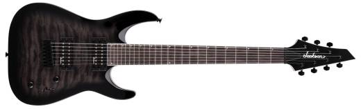 Jackson Guitars - JS Series Dinky Arch Top JS22Q-7 DKA HT, Amaranth Fingerboard - Transparent Black Burst