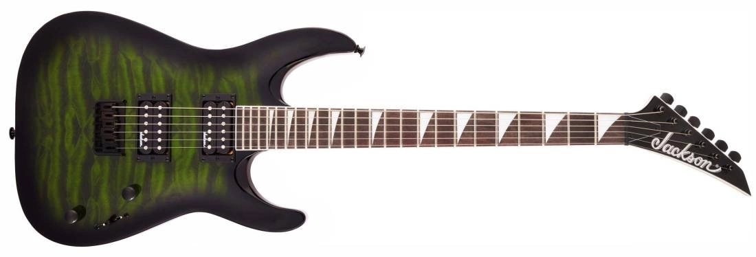 JS Series Dinky Arch Top JS32Q DKA HT, Amaranth Fingerboard - Transparent Green Burst