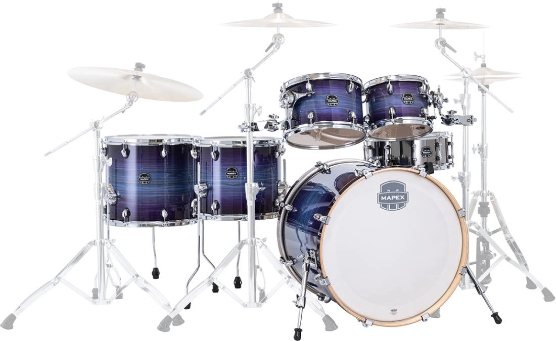 Armory 6-Piece Shell Pack (22,10,12,14,16,SD) with Extra Deep Bass Drum - Night Sky Burst