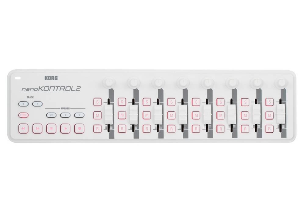NanoSERIES2 Slim Line USB/MIDI Controller - White