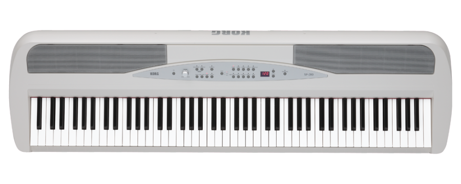 Digital Piano - White (Includes Speakers Stand and Pedal)