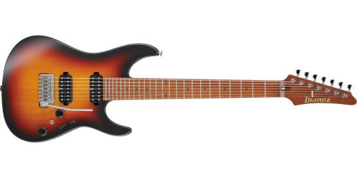 Ibanez - AZ24027 Prestige 7-string Electric Guitar w/Case - Tri Fade Burst Flat
