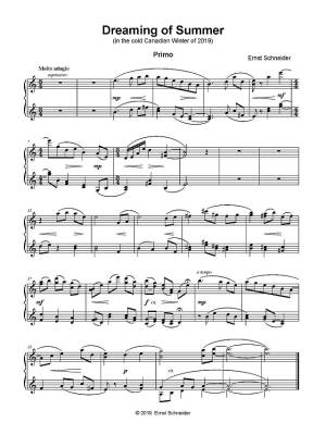 Dreaming of Summer - Schneider - Piano Duet (1 Piano, 4 Hands) - Sheet Music