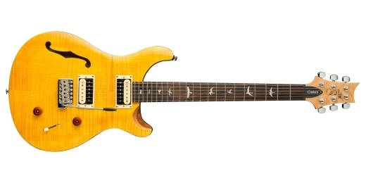 SE Custom 22 Semi-Hollow Electric Guitar with Gigbag - Santana Yellow