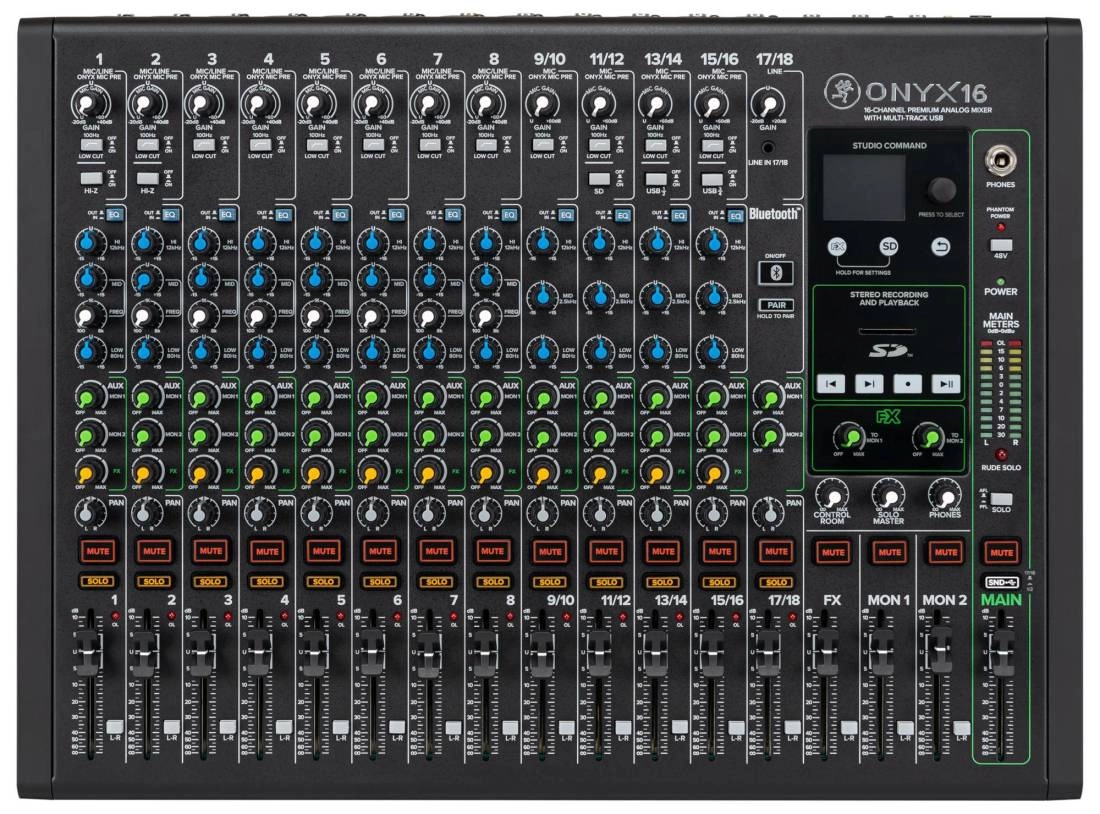 Onyx16 16-Channel Analog Mixer with USB