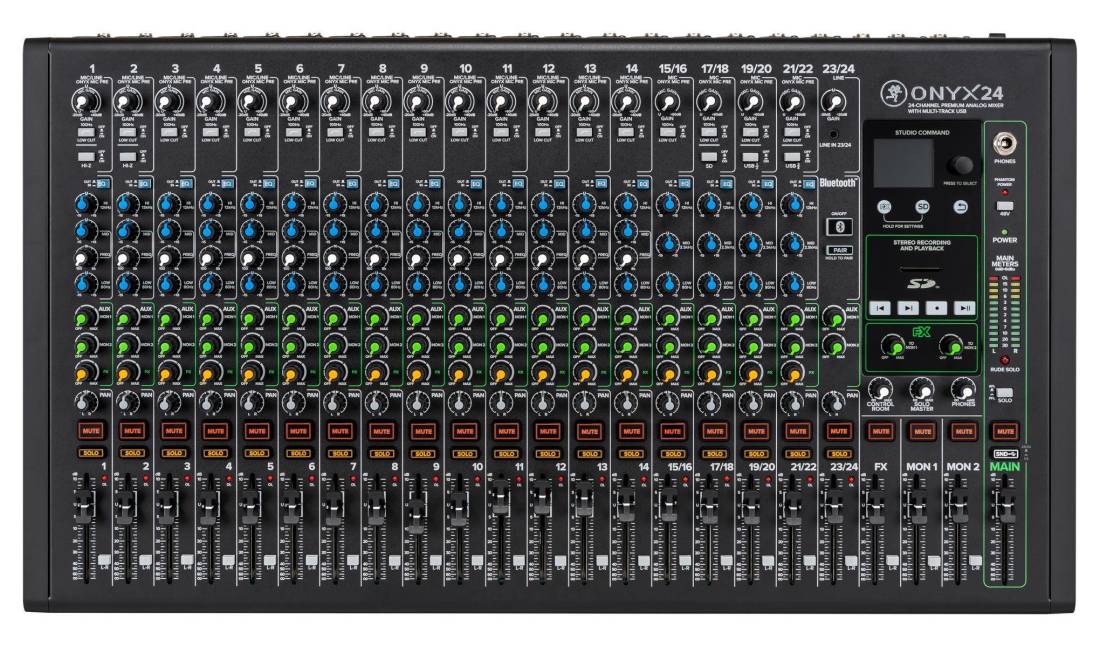 Onyx24 24-Channel Analog Mixer with USB