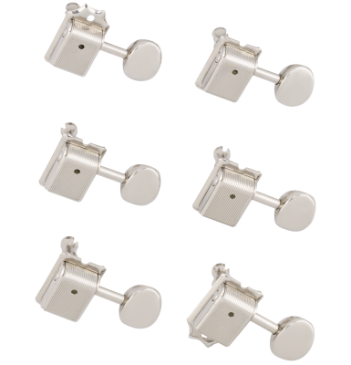 American Vintage Stratocaster/Telecaster Tuning Machines - Nickel (6)