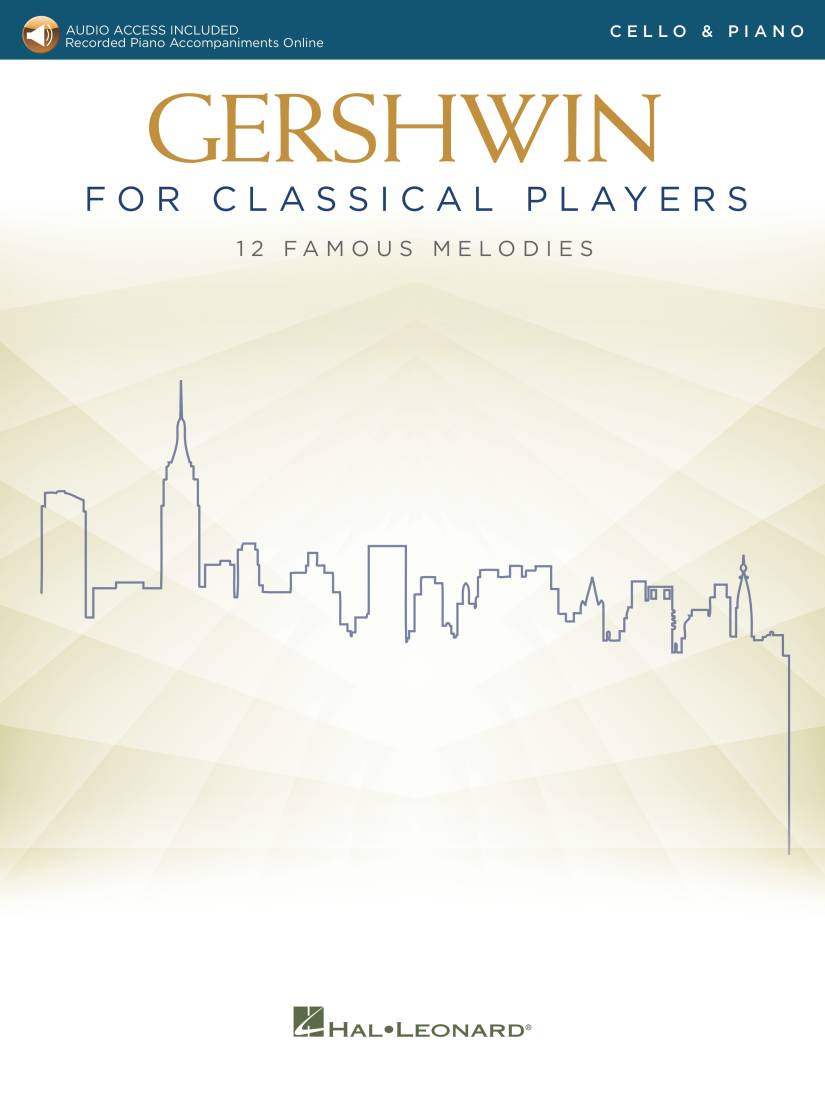 Gershwin for Classical Players - Cello/Piano - Book/Audio Online